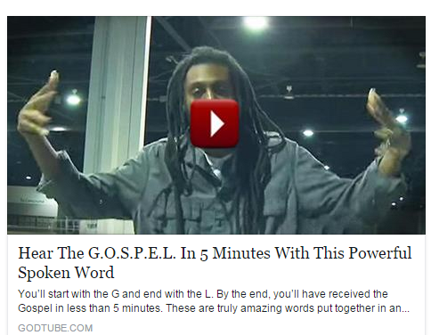 Blog - G.O.S.P.E.L